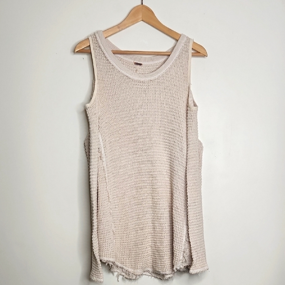 Free‎ People Cream Knit Tank Top